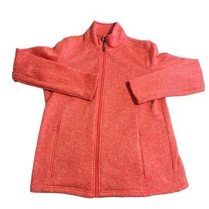 Trail Crest Women Large‎ Pink Fleece Full Zip Outdoors Casual Embroidered Solid